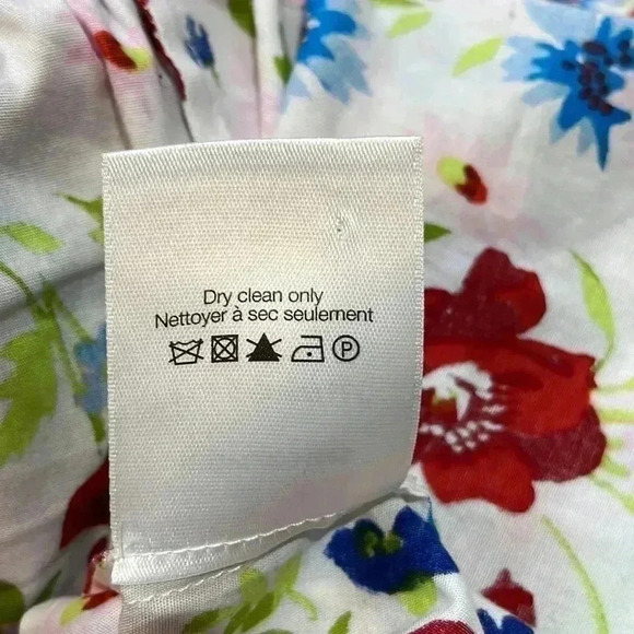 Veronica Beard Vea White Floral Multi Tie-Front Halter Top Size Size 8 - Picture 7 of 7